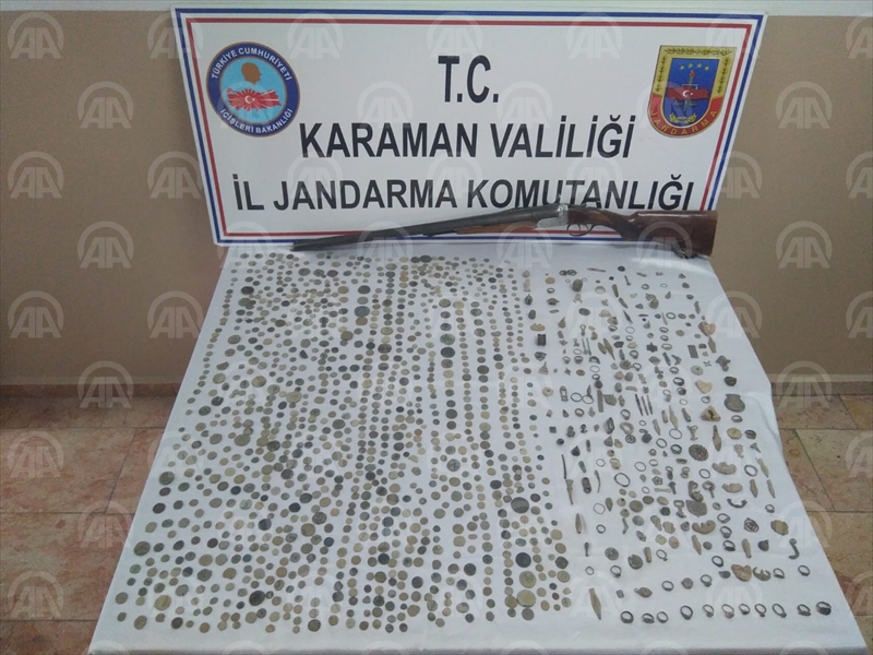 Karaman'da tarihi eser operasyonu