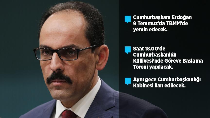 İlk Cumhurbaşkanlığı Kararnamesi Pazartesi yayımlanacak