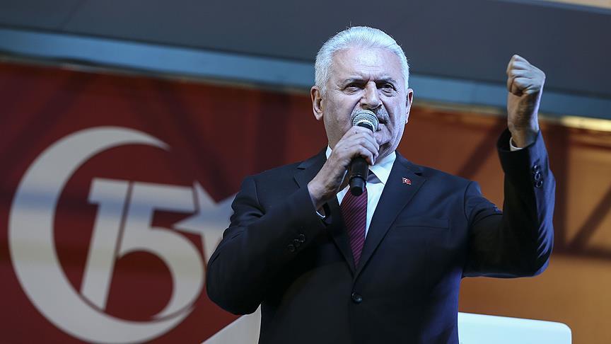 Yıldırım: 15 Temmuz'da ay yıldızlı bayrağın altında toplanan milletimiz vardı