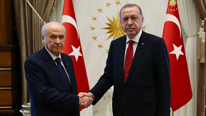 Cumhurbaşkanı Erdoğan, Bahçeli'yi kabul etti!