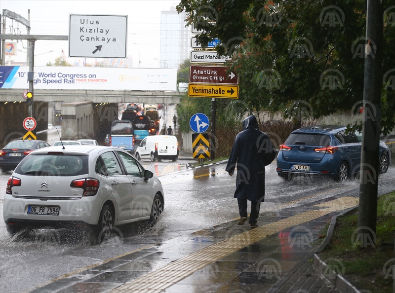 Ankara'da Sağanak