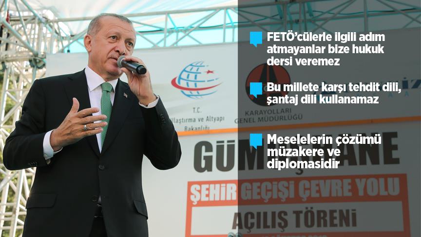 Erdoğan, Gümüşhane'de vatandaşlara hitap etti!