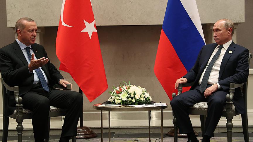 Erdoğan ile Putin 'Üçlü Zirve' öncesi bir araya geldi