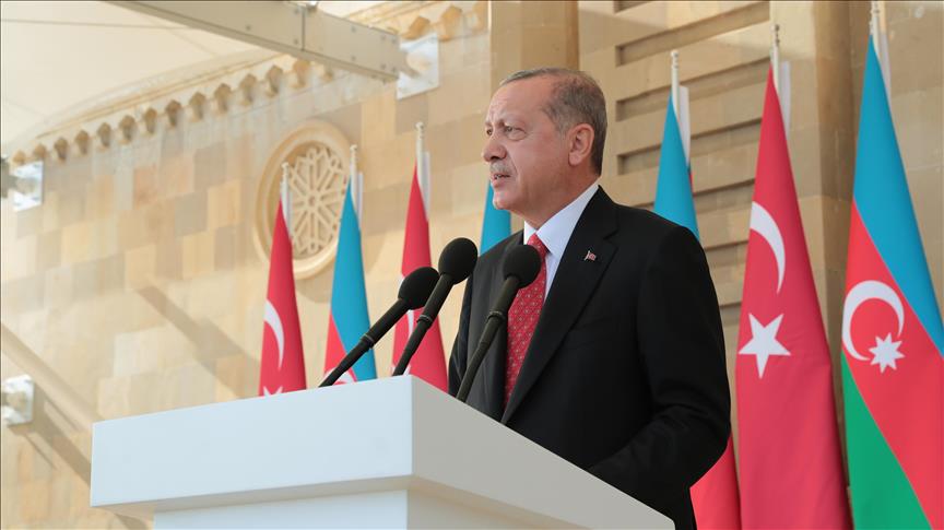 Erdoğan: Azerbaycan'a her türlü desteği vermeye devam edeceğiz