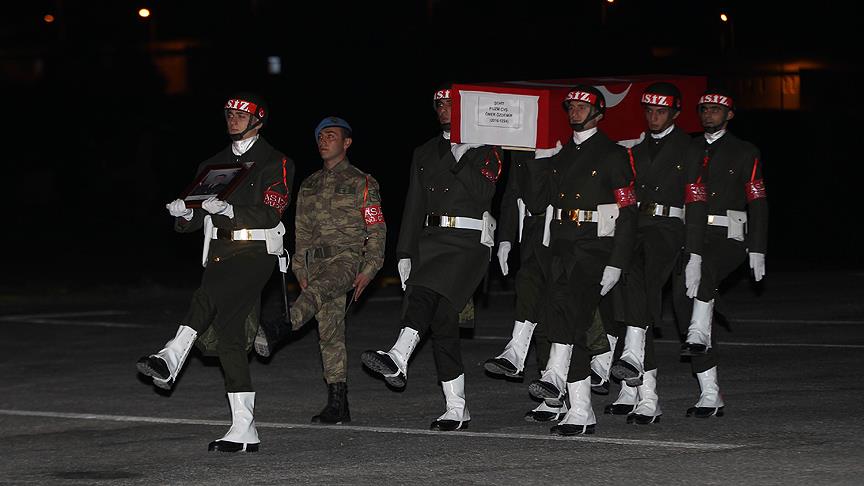 Irak'ın kuzeyinde şehit olan asker için tören düzenlendi
