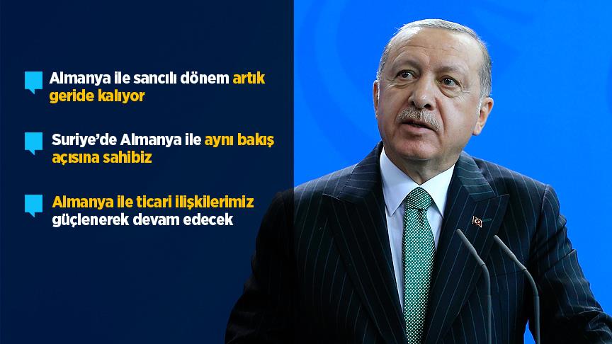 Cumhurbaşkanı Erdoğan: Ziyaret Türk-Alman dostluğunu daha da perçinleyecek