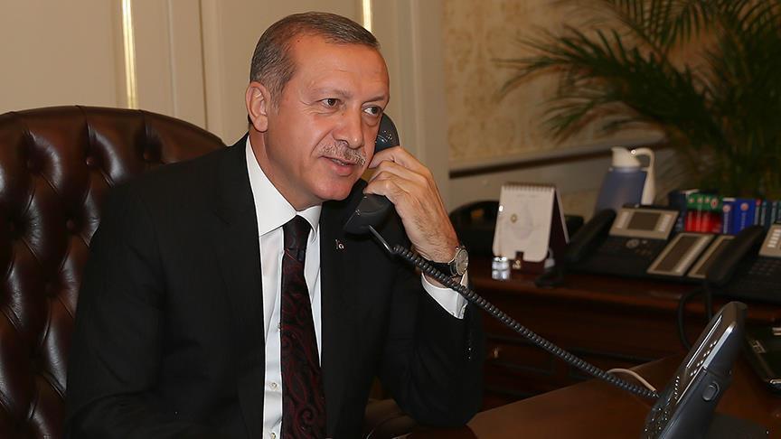 Cumhurbaşkanı Erdoğan'dan Irak Cumhurbaşkanı Salih'e tebrik