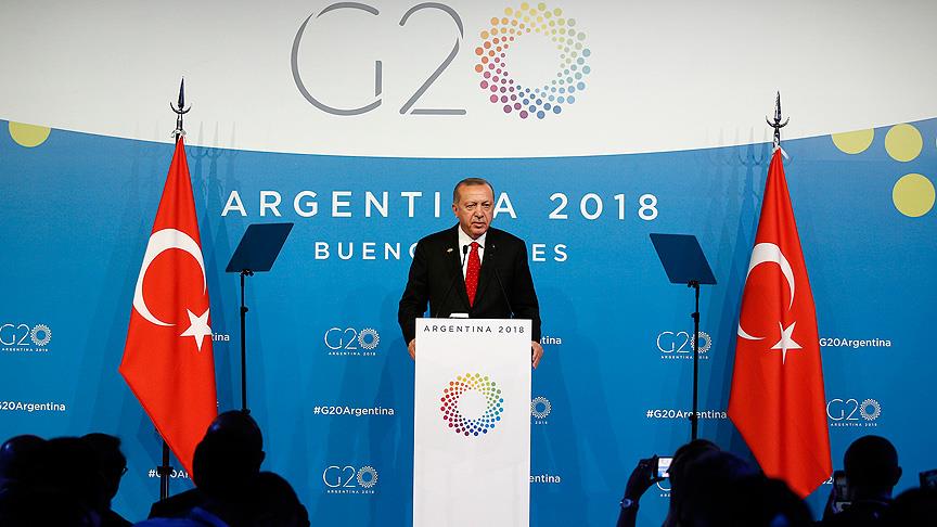 Cumhurbaşkanı Erdoğan'ın G20 trafiği