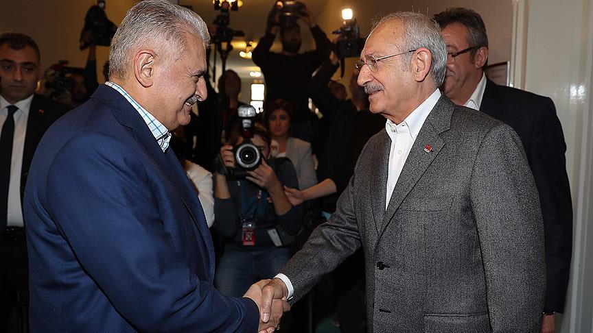 TBMM Başkanı Yıldırım CHP Genel Başkanı Kılıçdaroğlu ile bir araya geldi
