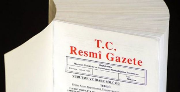 Tebliğ Resmi Gazete'de..