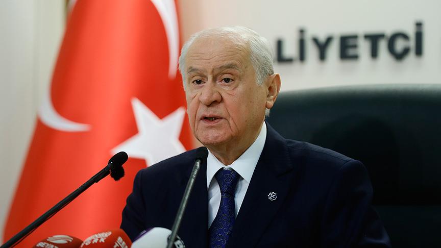 MHP Genel Başkanı Bahçeli: Binali Yıldırım aday olursa görevini bırakmasına gerek yok