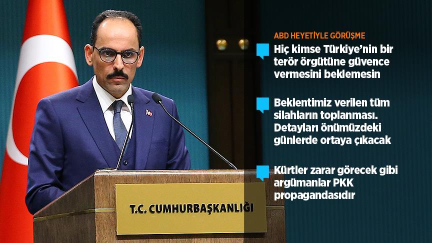 Kalın: Çekilme süreci terör örgütlerine fırsat alanı yaratmamalı