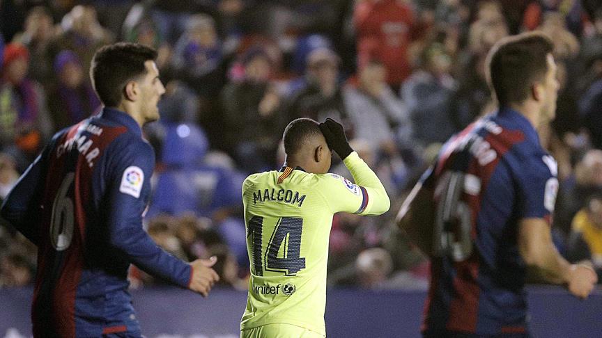 Barcelona Kral Kupası'nda Levante'ye 2-1 yenildi