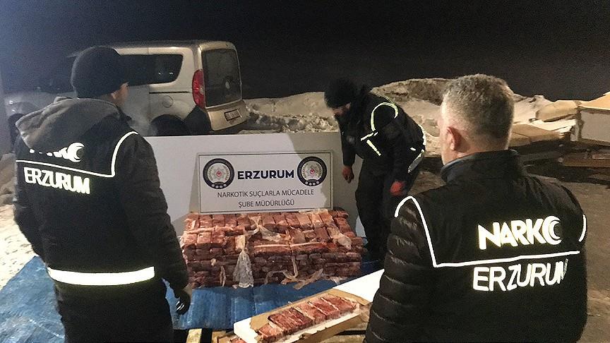 Erzurum'da 217,5 kilogram eroin ele geçirildi!