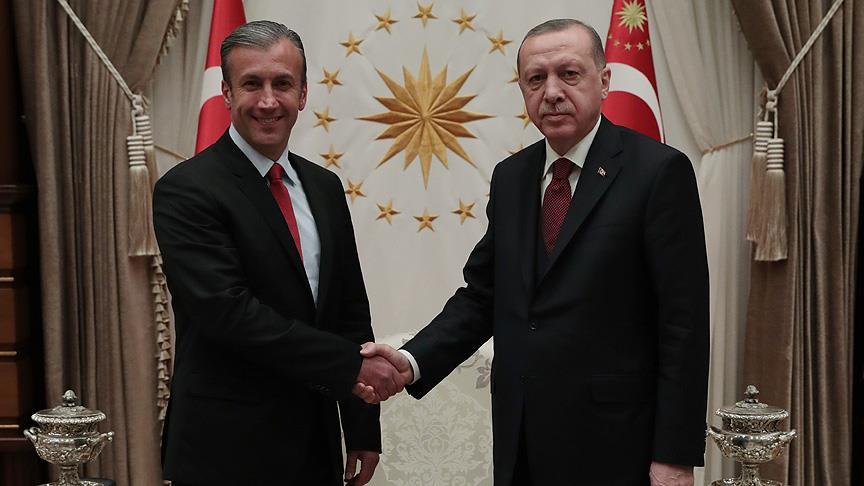 Cumhurbaşkanı Erdoğan, Tareck El Aissami'yi kabul etti