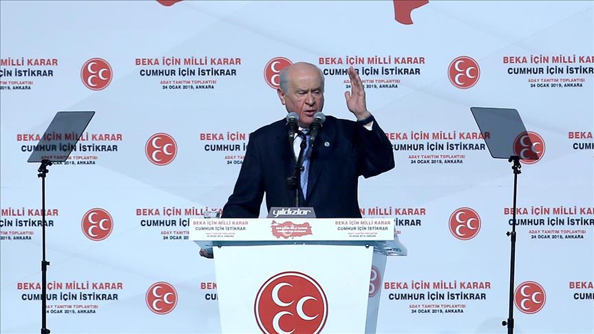 Bahçeli: Seçimler yeni hükümet sisteminin ilk demokratik imtihanıdır