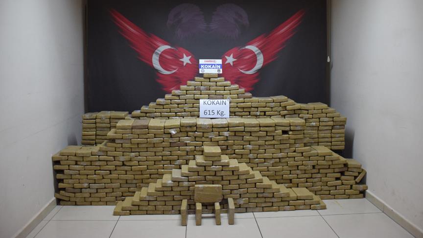 Mersin'de tam 615 kilogram kokain ele geçirildi!