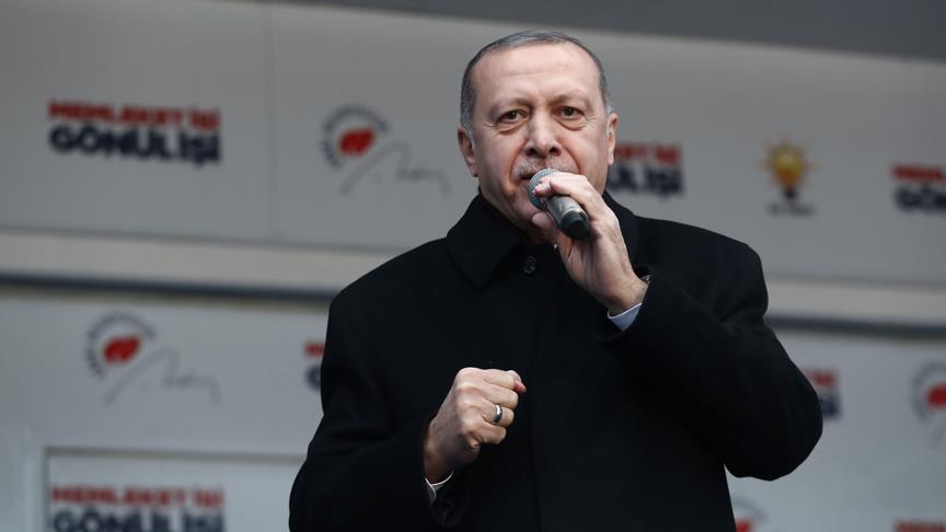 Erdoğan: Bu seçimler sadece belediye değil aynı zamanda beka seçimleridir