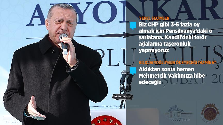 Cumhurbaşkanı Erdoğan: Terör ağalarına taşeronluk yapmıyoruz