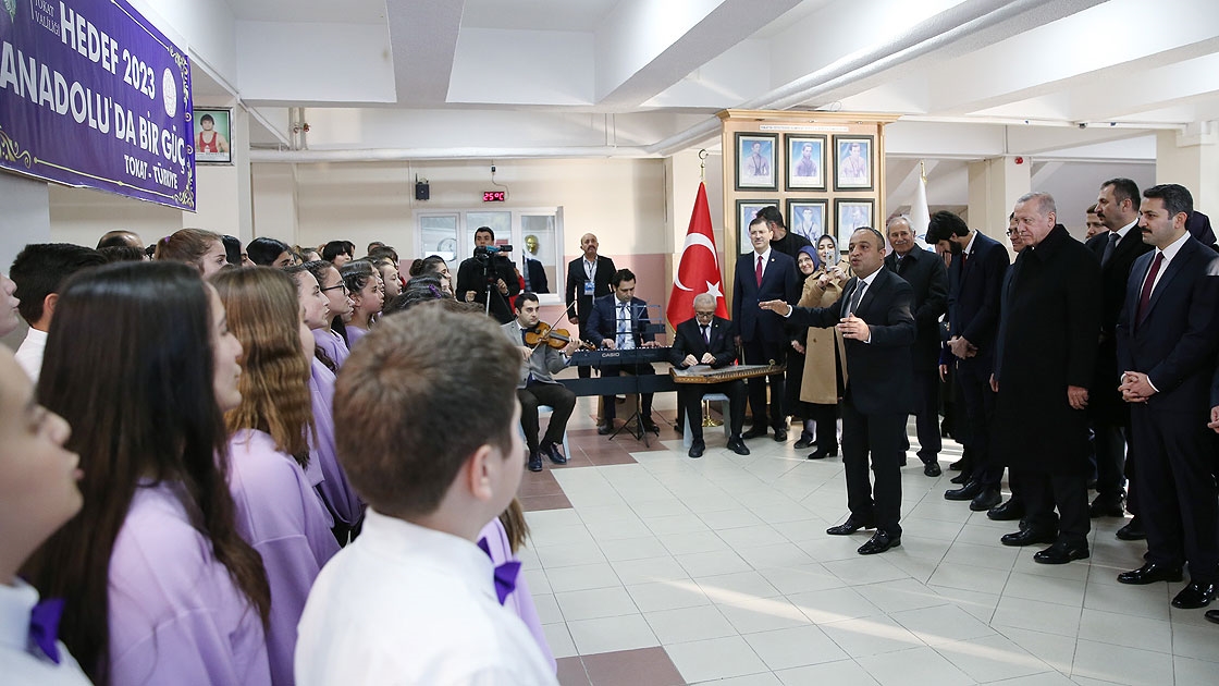Cumhurbaşkanı Erdoğan 'Hedef 2023' marşını dinledi