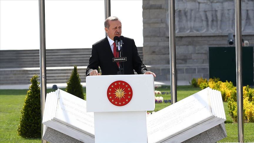 Cumhurbaşkanı Erdoğan: Çanakkale mücadelesini anlamayana bu ülkenin havası da suyu da helal olmaz