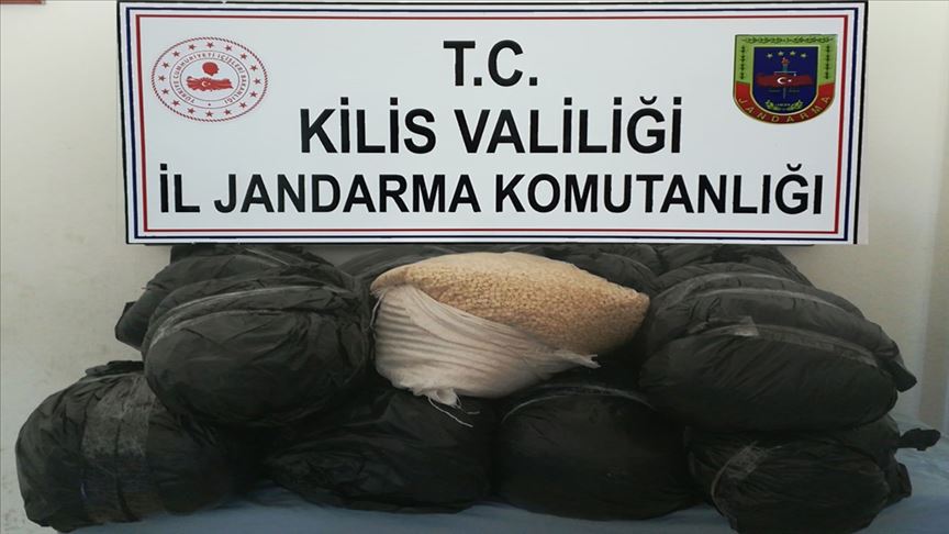 Kilis'te PKK'nın 1 milyon 500 bin uyuşturucu hapı ele geçirildi!