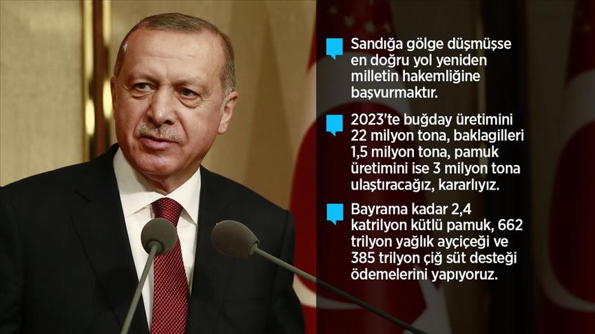 Cumhurbaşkanı Erdoğan: Bu topraklardan darbe çıkmaz, bu topraklardan bereket çıkar