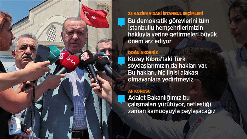 Cumhurbaşkanı Erdoğan: İstanbul dışına çıkmış vatandaşlarımızın seçim için dönüşleri önemli