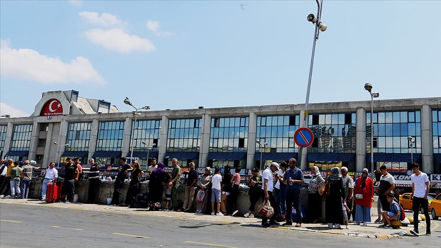 15 Temmuz Demokrasi Otogarı'nda yoğunluk