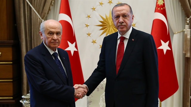 Cumhurbaşkanı Erdoğan, Bahçeli'yi kabul etti!