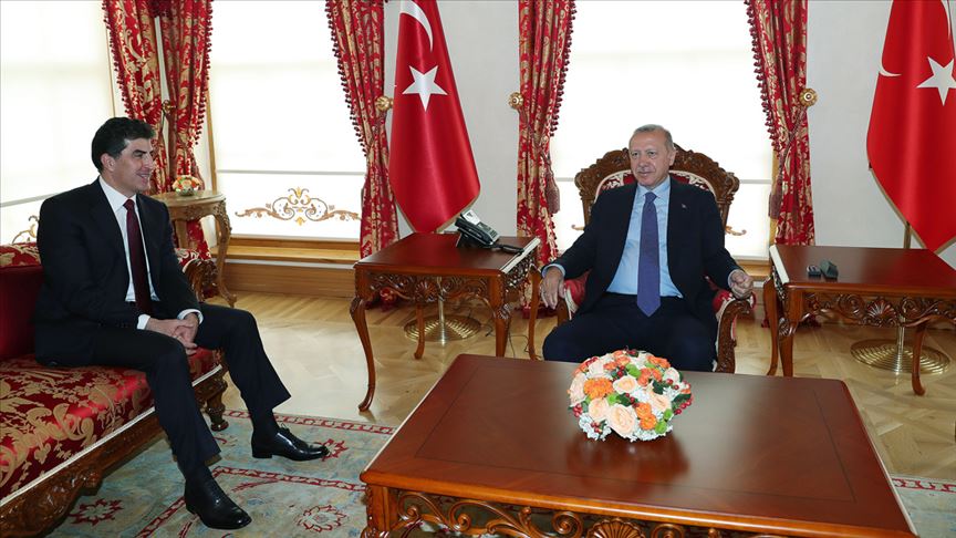 Cumhurbaşkanı Erdoğan, Barzani'yi kabul etti!