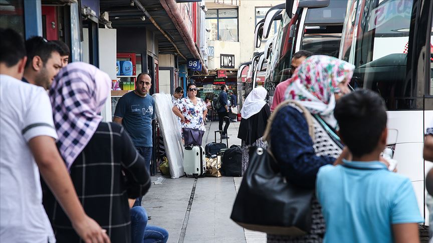 Otogarlarda seçim hareketliliği