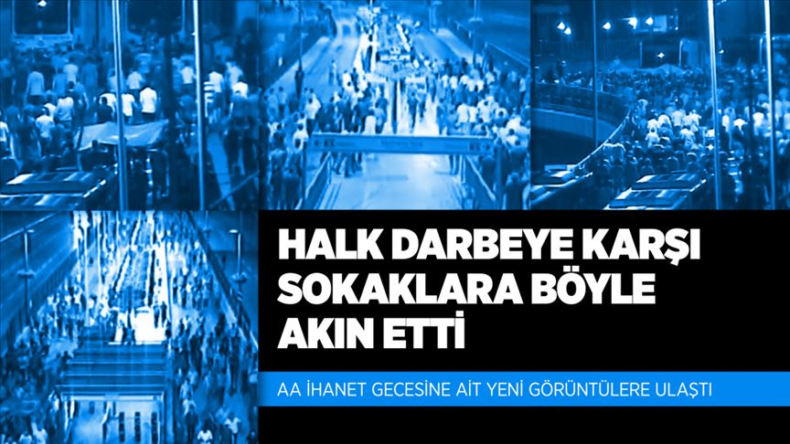 Halk darbeye karşı sokaklara böyle akın etti