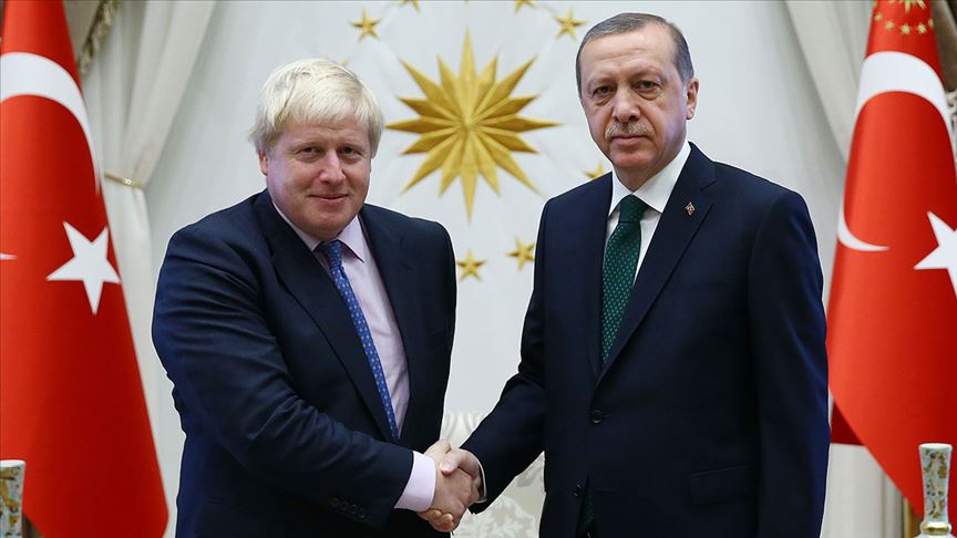 Cumhurbaşkanı Erdoğan'dan İngiltere Başbakanı Johnson'a tebrik