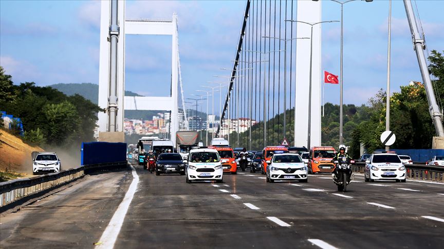 Fatih Sultan Mehmet Köprüsü trafiğe açıldı