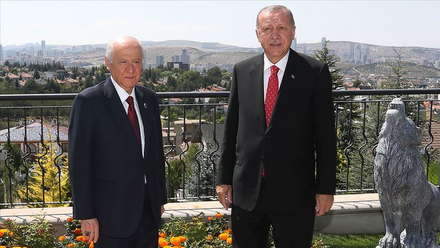 Erdoğan ile Bahçeli bir araya geldi