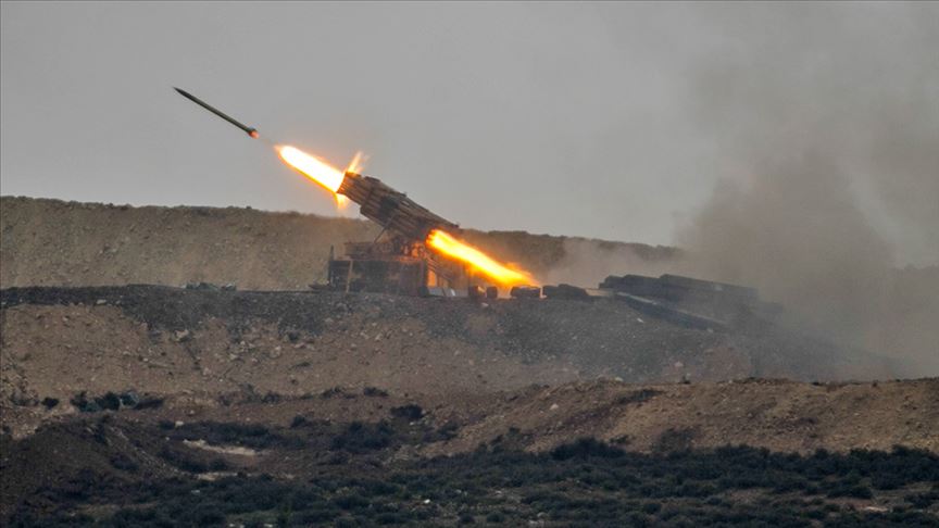 Suriye'nin Tel Rıfat bölgesinde terör hedefleri vuruldu