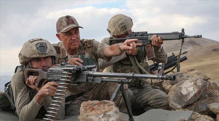 Jandarma Genel Komutanı Orgeneral Çetin: Dağlar teröristlerden tamamen temizlenmiş durumda