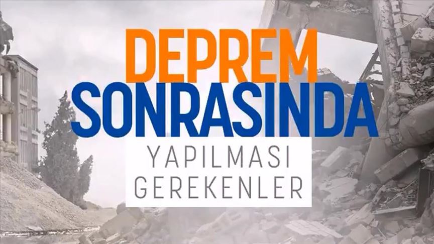 AFAD'dan depreme ilişkin videolu uyarı