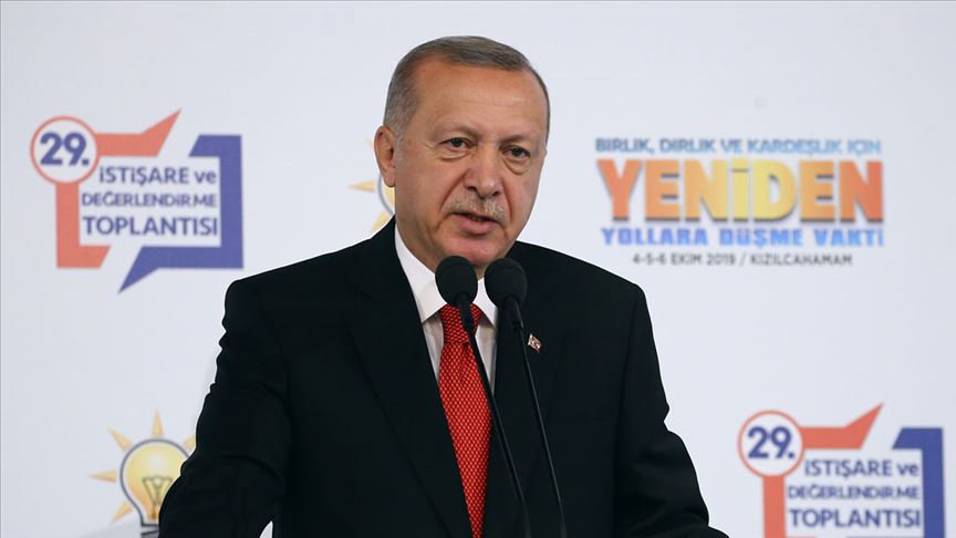 Cumhurbaşkanı Erdoğan: Amacımız Fırat'ın doğusunu barış pınarlarıyla sulamaktır