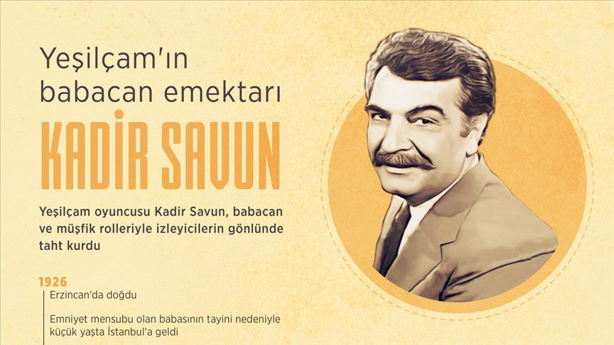 Yeşilçam'ın babacan emektarı: Kadir Savun