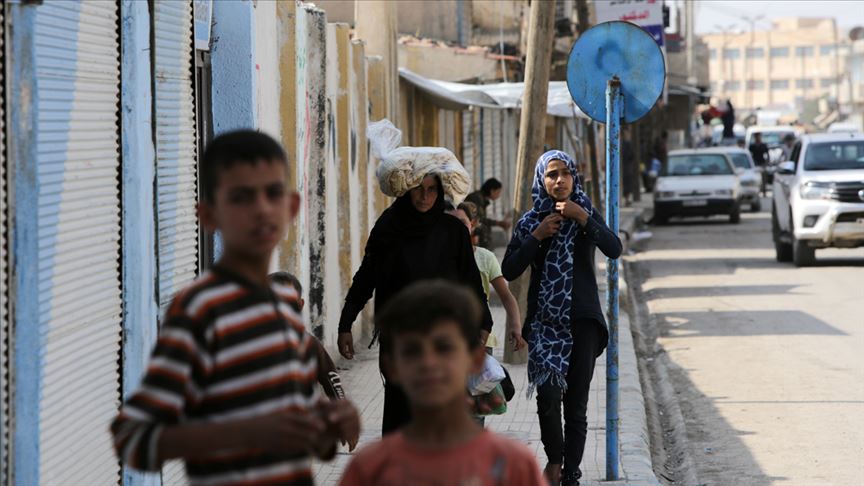 Tel Abyad'da terörün izleri hızla siliniyor...