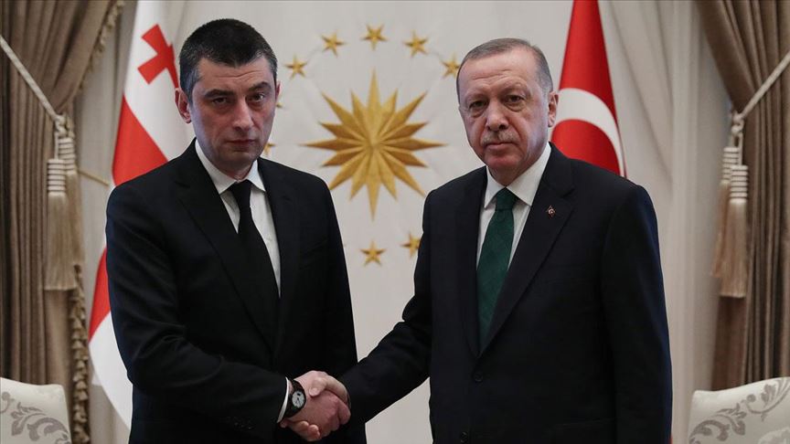 Cumhurbaşkanı Erdoğan Gürcistan Başbakanı Gakharia'yı kabul etti