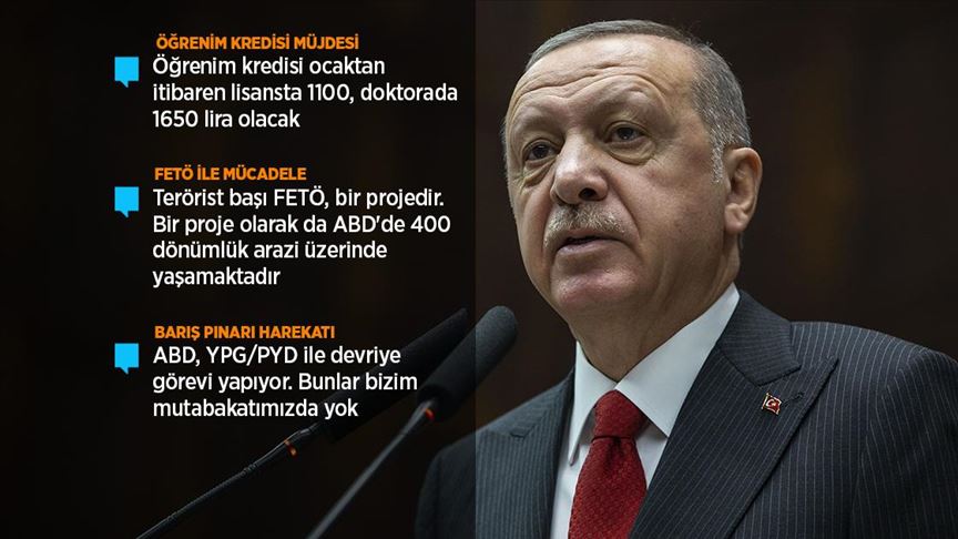 Cumhurbaşkanı Erdoğan'dan 'öğrenim kredisi' müjdesi