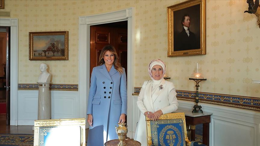 Emine Erdoğan'dan ev sahipliği için Melania Trump'a teşekkür