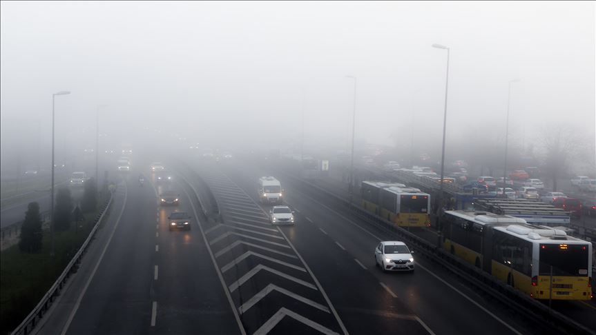 İstanbul'da yoğun sis etkili oluyor..