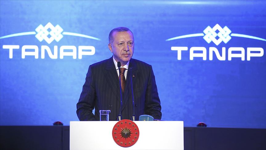 Cumhurbaşkanı Erdoğan: TANAP ülkemizin barışçıl vizyonunun en somut nişanesidir