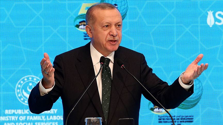 Erdoğan: (Macron'a) Alma mazlumun ahını çıkar aheste aheste