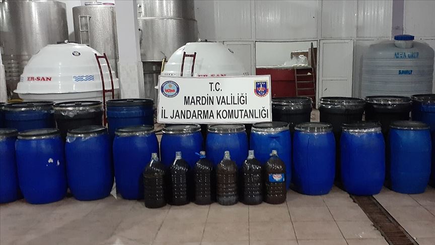 Mardin'de 117 bin 800 litre kaçak içki ele geçirildi!