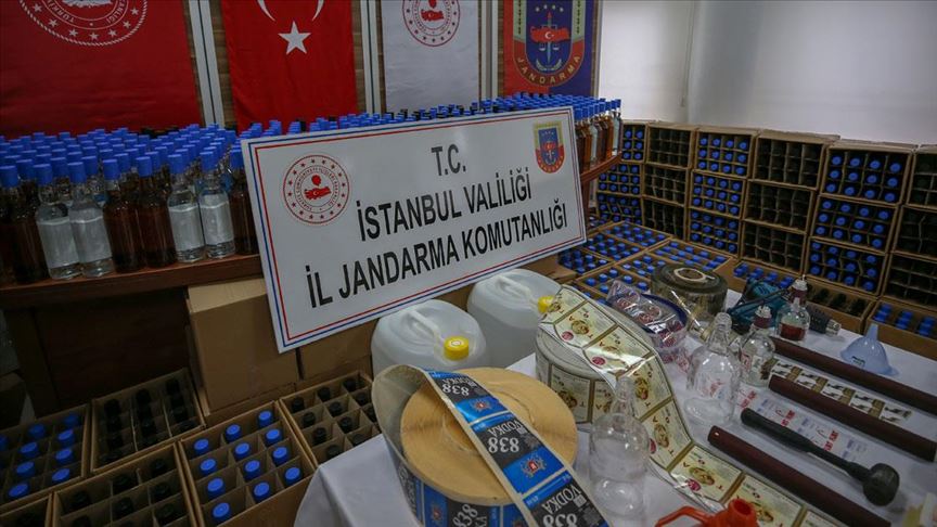 'İstanbul'da Sahte İçki Operasyonu'